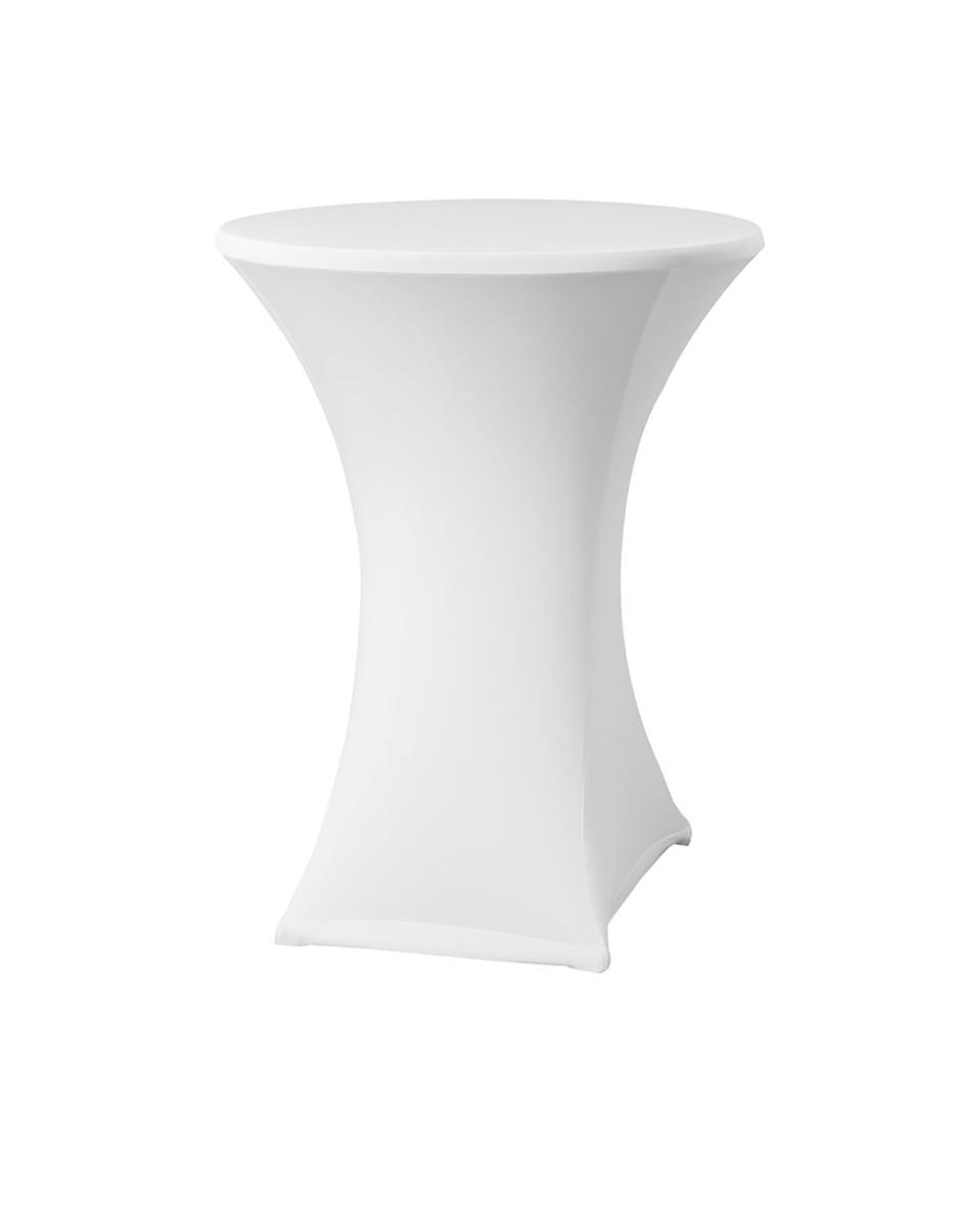 Nappe table haute - Blanc - H 115 CM - Polyester/Elasthanne - DK577