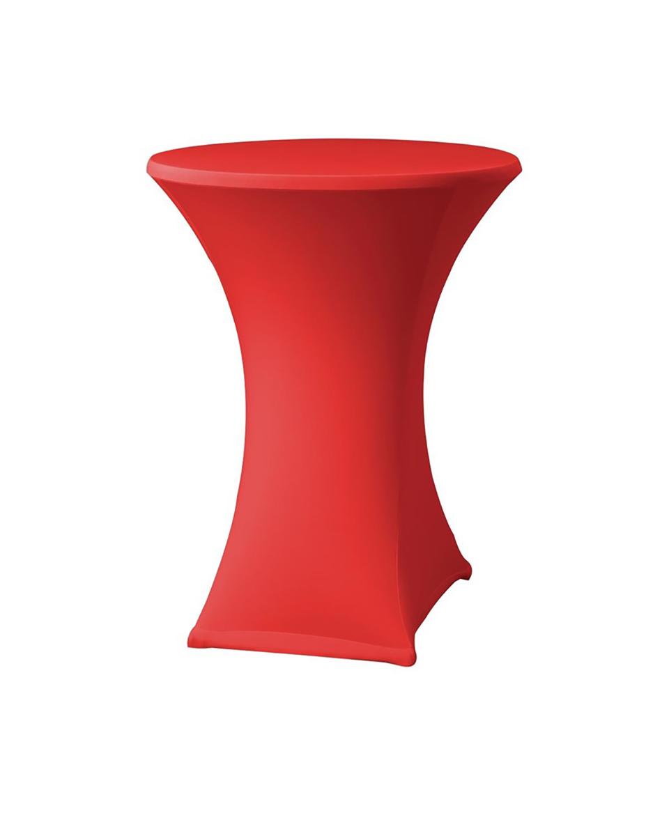 Nappe table haute - Rouge - H 115 CM - Polyester/Elasthanne - DK583