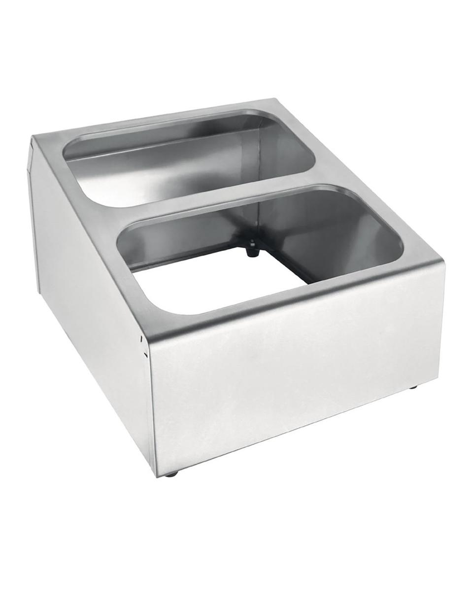 Bac gastronorme - H 35,5 x 35 x 42 CM - Inox - Vogue - CP541
