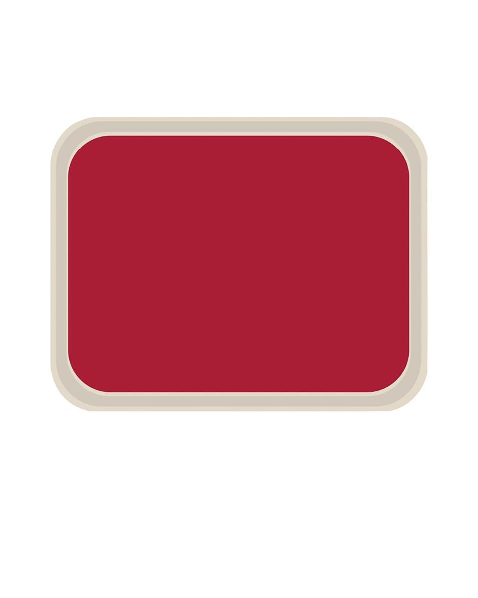 Plateau - Rouge - H 1,5 x 47 x 36 CM - Polyester - Roltex - DS087