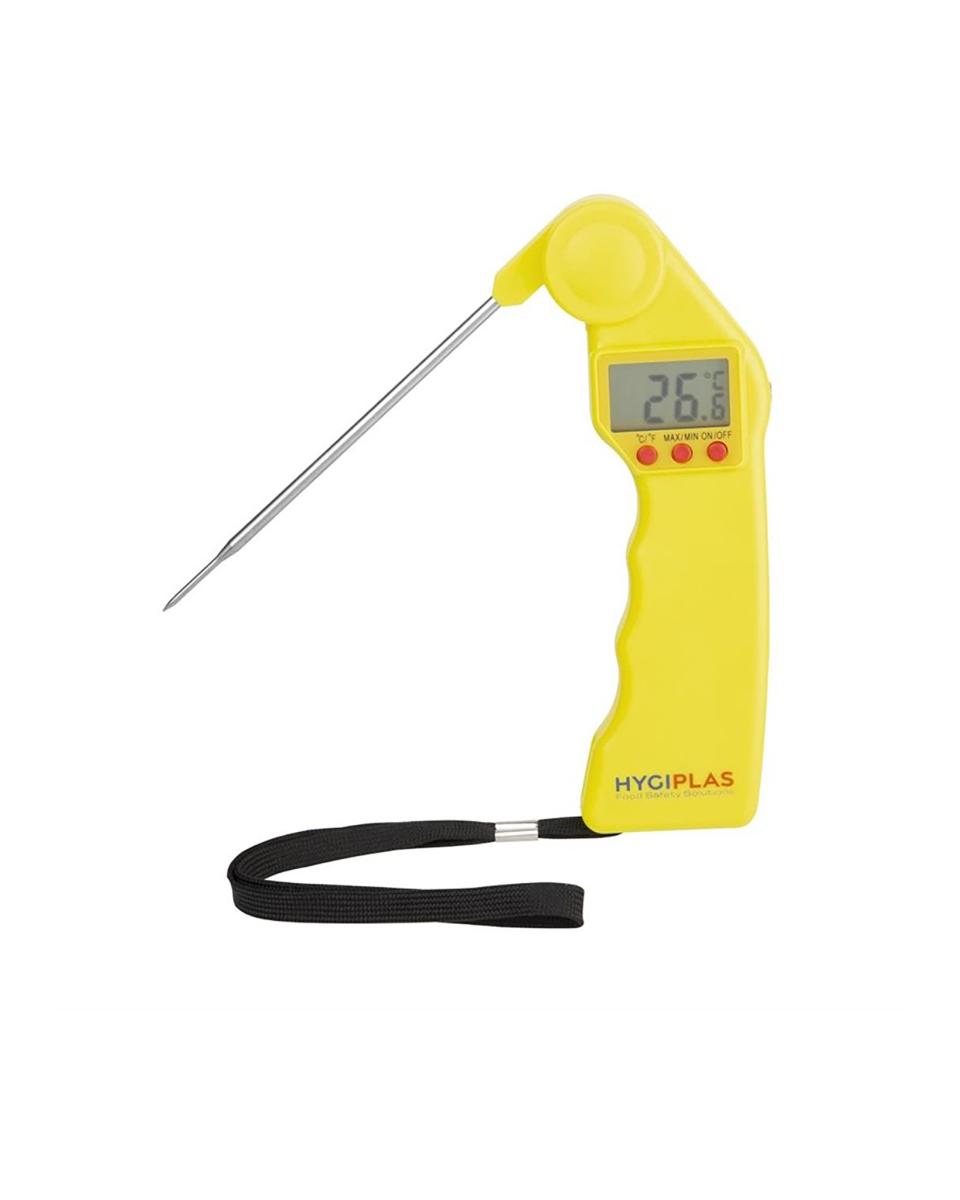 Thermomètre - Numérique - Jaune - Plastique - Hygiplas - CF912