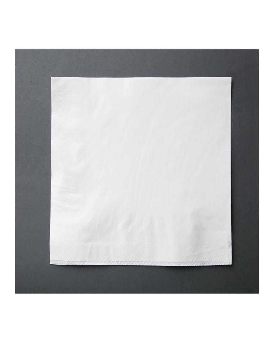 Serviettes déjeuner - 2000 pièces - Blanc - 30 x 30 CM - Papier - Fiesta - CM562