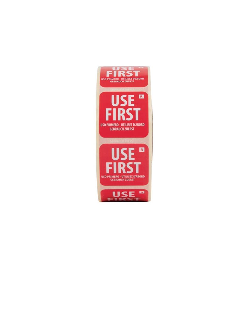 Etiquettes de durée de conservation - "Use First" - 1000 pièces - Ø 2,5 CM - Vogue - E149