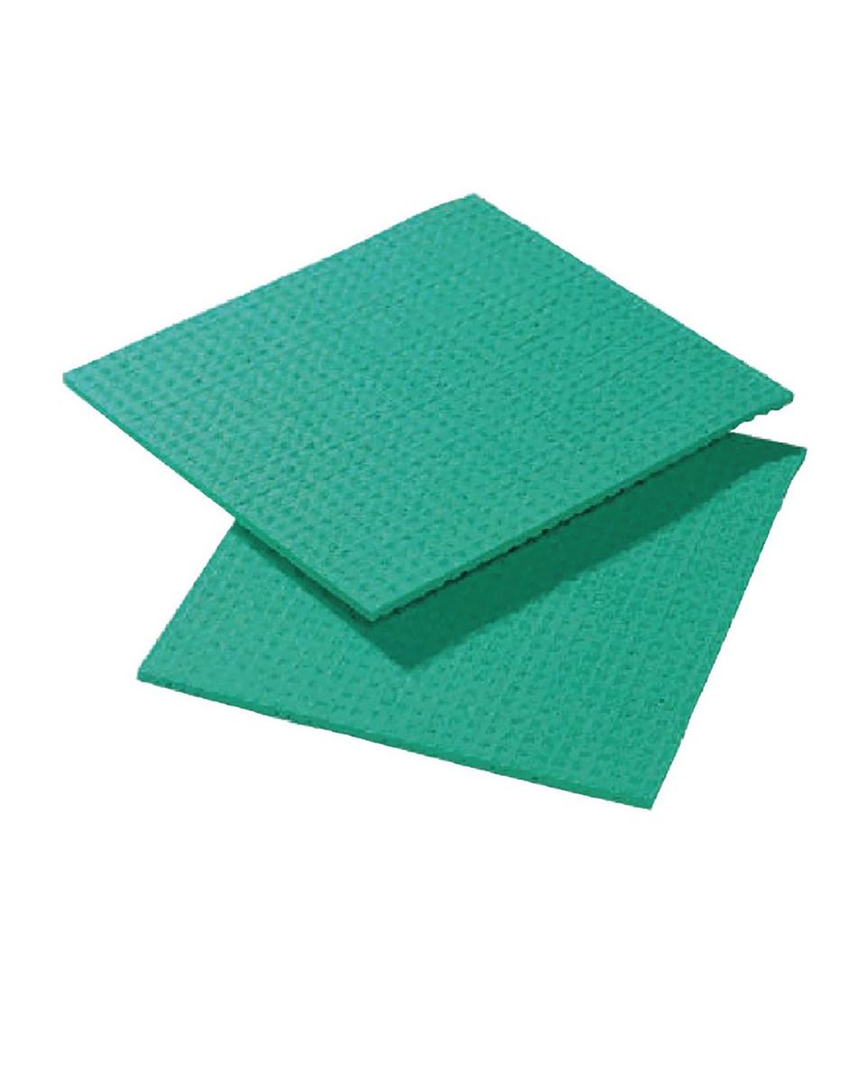 Chiffon de nettoyage - 10 pièces - Vert - 20,6 x 18,5 CM - CD814
