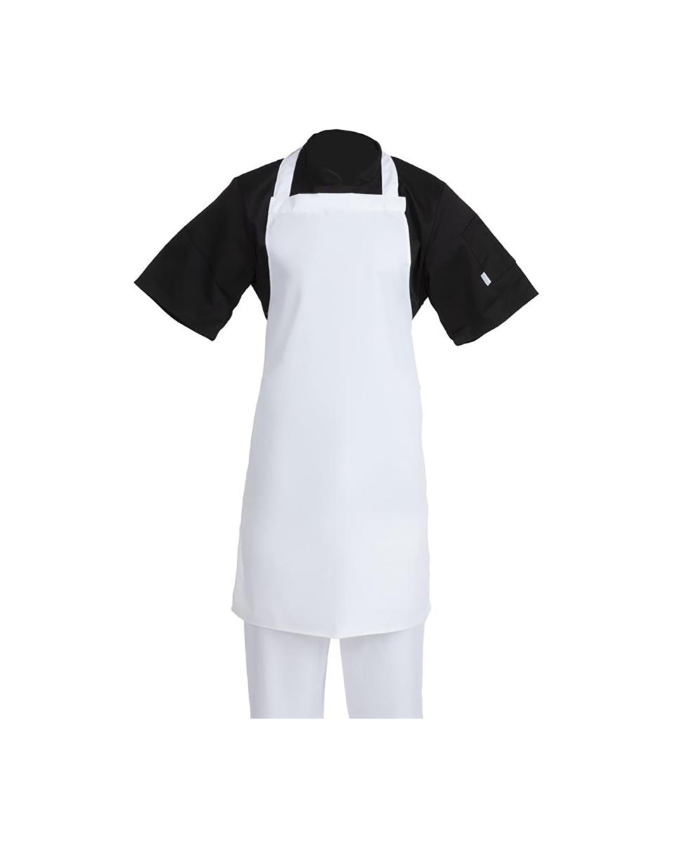 Tablier Halter - Unisexe - Blanc - 71,1 x 96,5 CM - Polyester/Coton - Vêtements de Chefs Blancs - A521