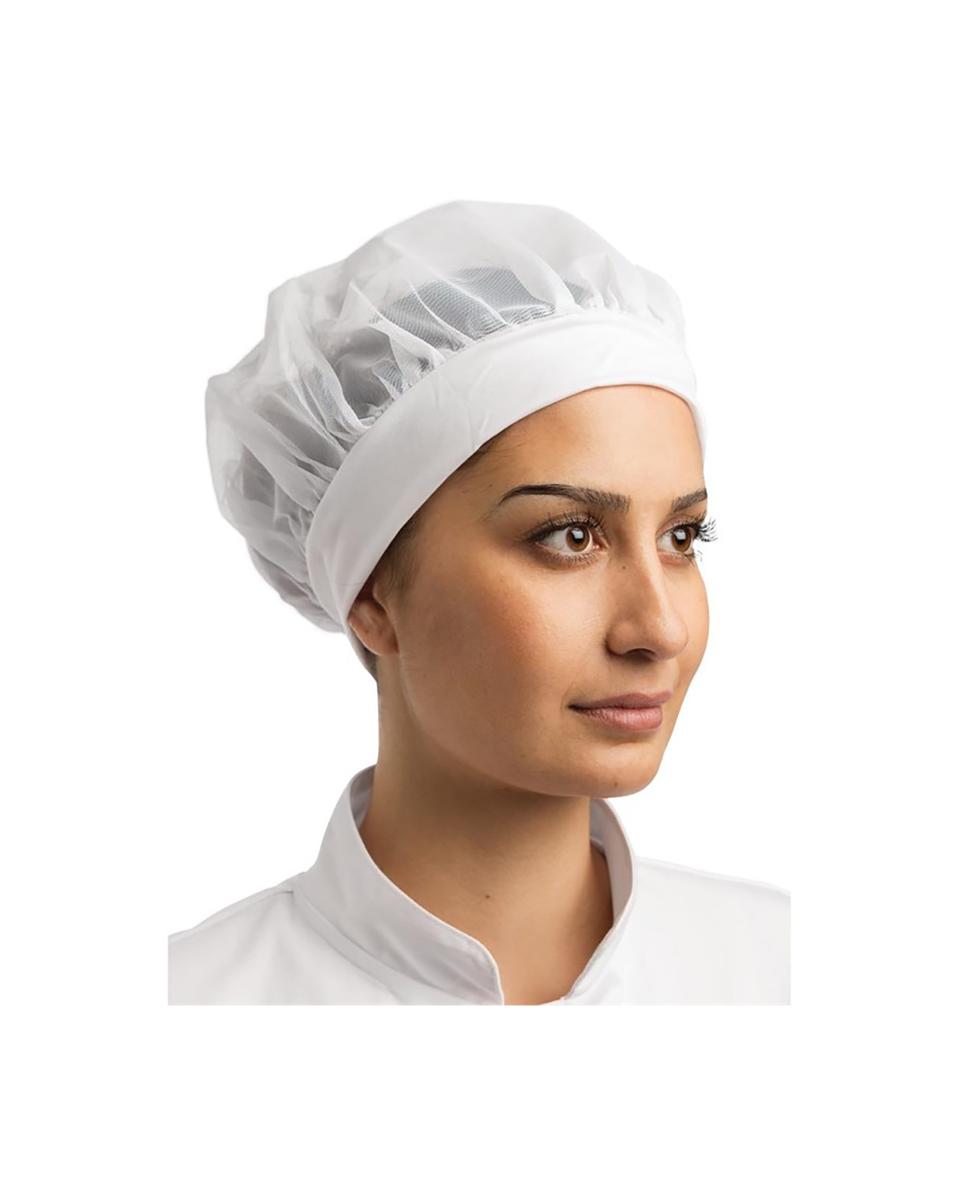 Chapeau - Unisexe - Taille unique - Blanc - Nylon - Vêtements de Chefs Blancs - B252
