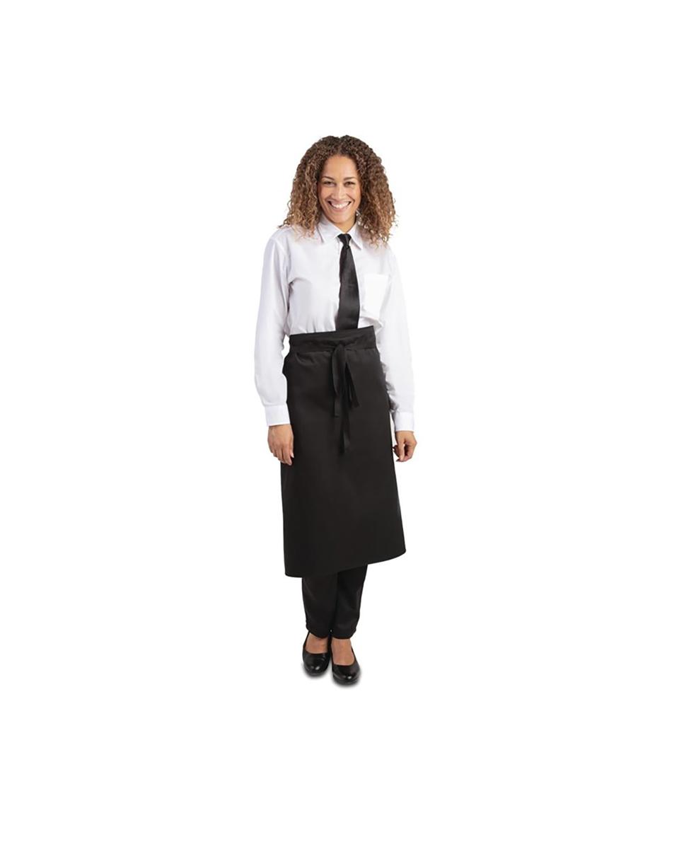 Tablier - Unisexe - Regular Fit - Noir - 91,5 x 76,2 CM - Polyester/Coton - Whites Chefs Clothing - A968
