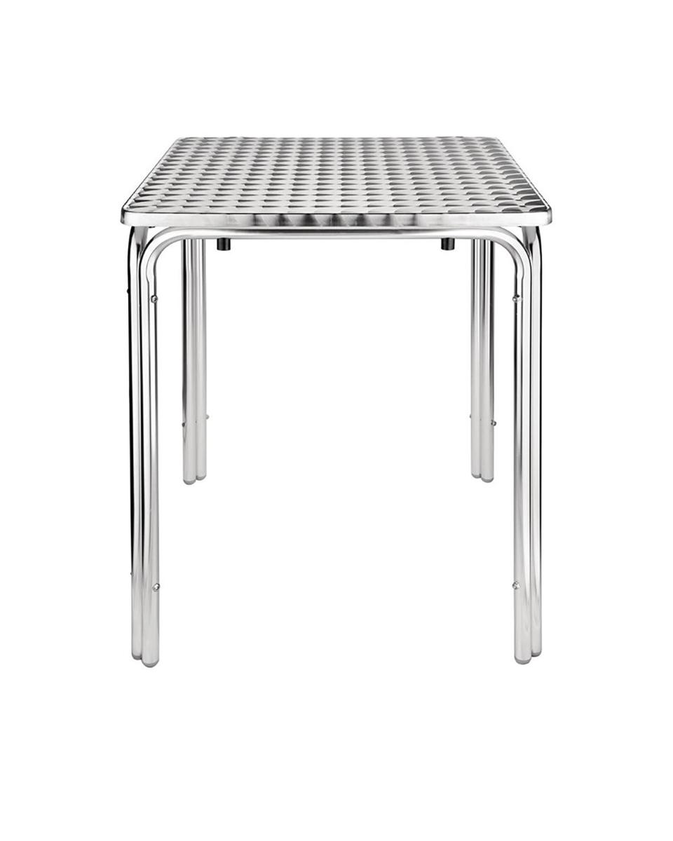 Table - H 72 x 60 x 60 CM - Inox/Aluminium - Bolero - CG837