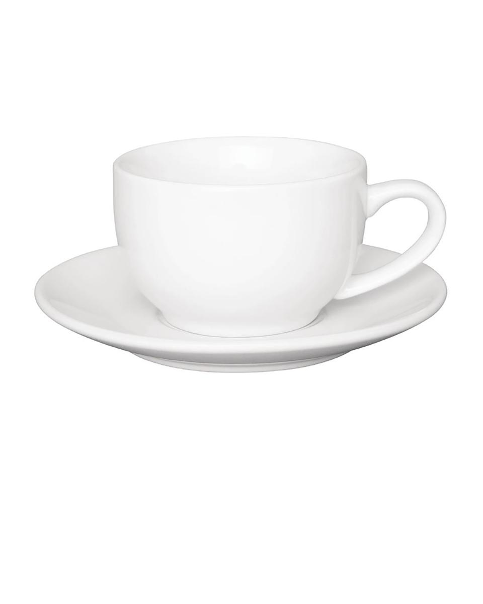 Tasse à café - 23 CL - 12 pièces - Blanc - H 6 x 12,2 CM - Grès - Olympia - GK074