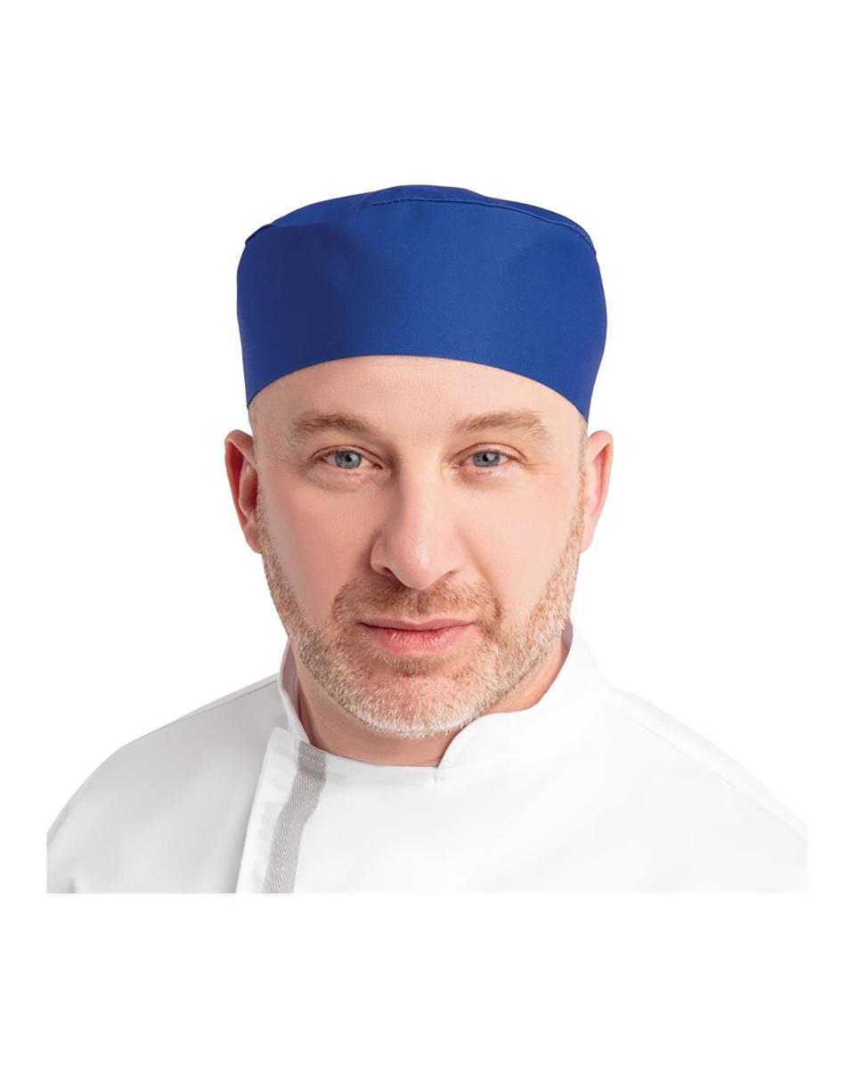 Casquette tête de mort - Unisexe - Taille unique - Bleu cobalt - Polyester/Coton - Vêtements de chefs blancs - A706