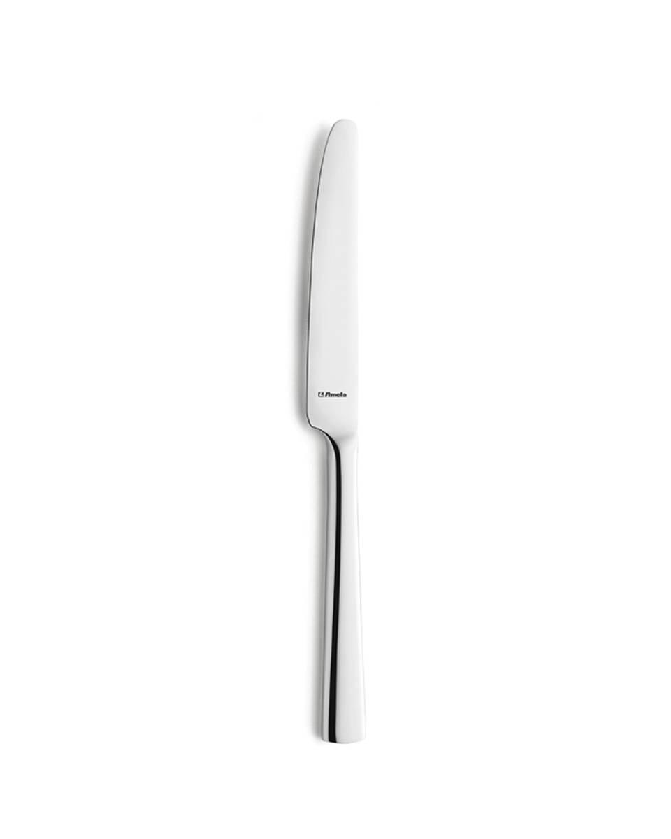 Couteau de table - Moderno - 12 pièces - 23 CM - Argent - Acier inoxydable - Amefa - 192300B000305