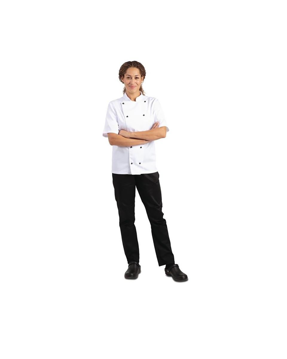 Koksbuis - Unisex - Wit - H 35 x 28 CM - Polyester/Katoen - Whites Chefs Clothing - DL711