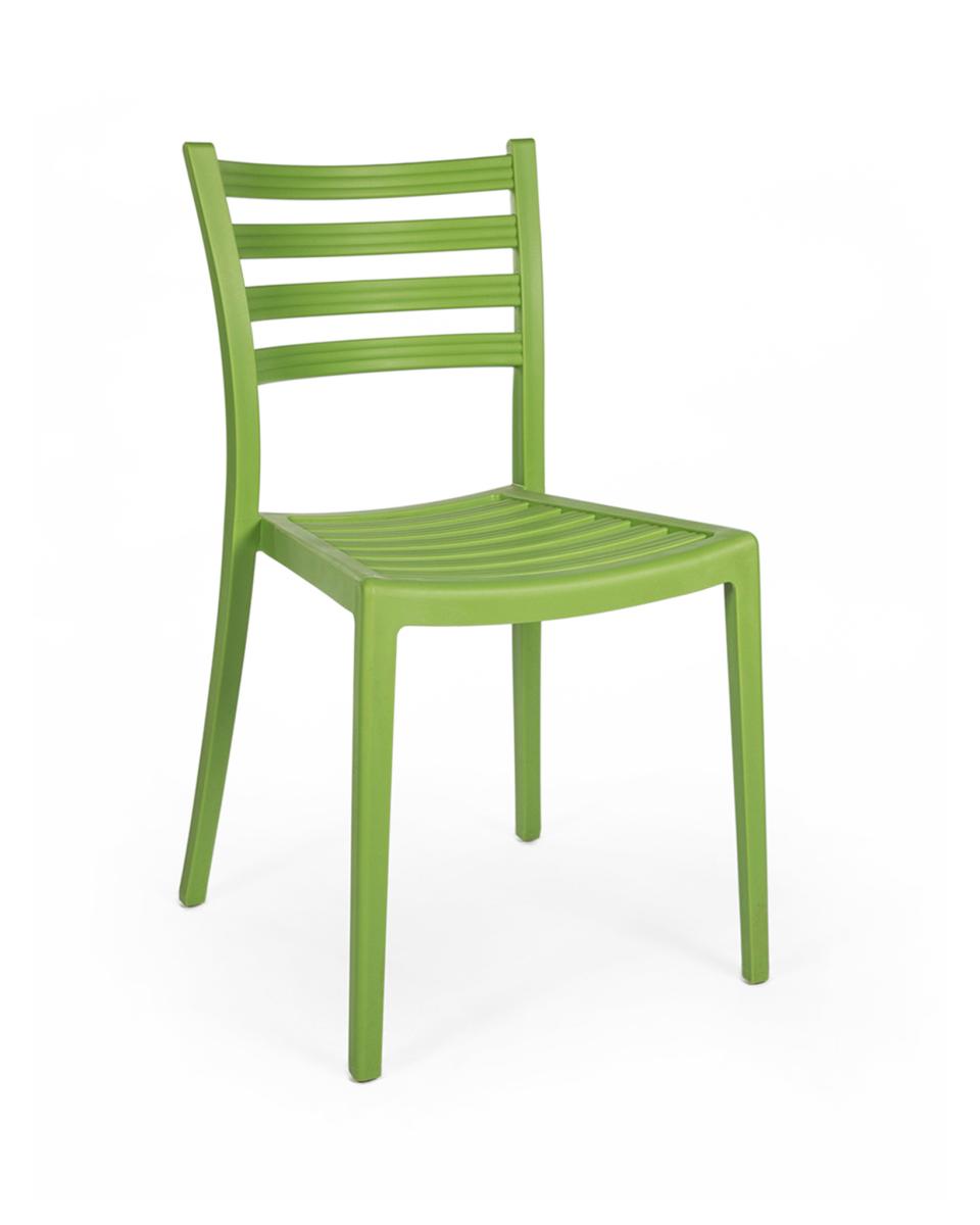 Chaise de terrasse - Soleil - H 82 x 41 x 42 CM - Plastique - Vert Nil - Promoline