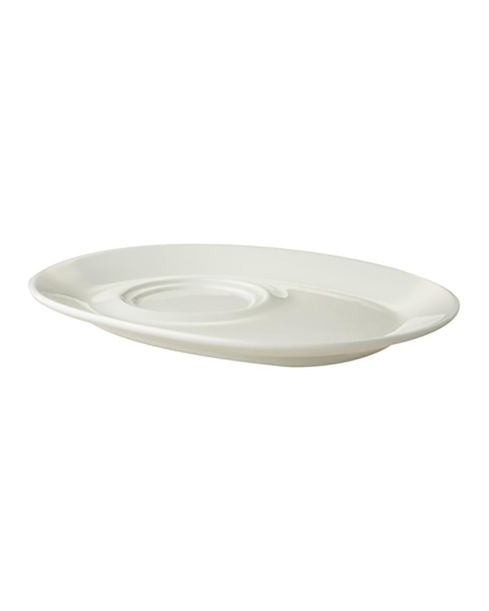 Plat à soupe - 24 x 19 CM - 6 pièces - Blanc - Porcelaine de Maastricht - Lux - 515721