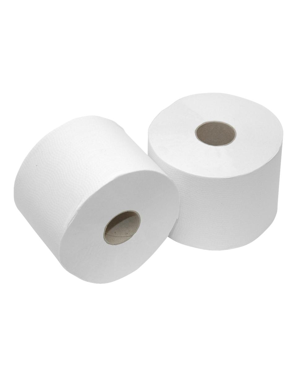 Rouleau de papier toilette - 2 épaisseurs - 48 pièces - 200 feuilles - Euro Products - P50629
