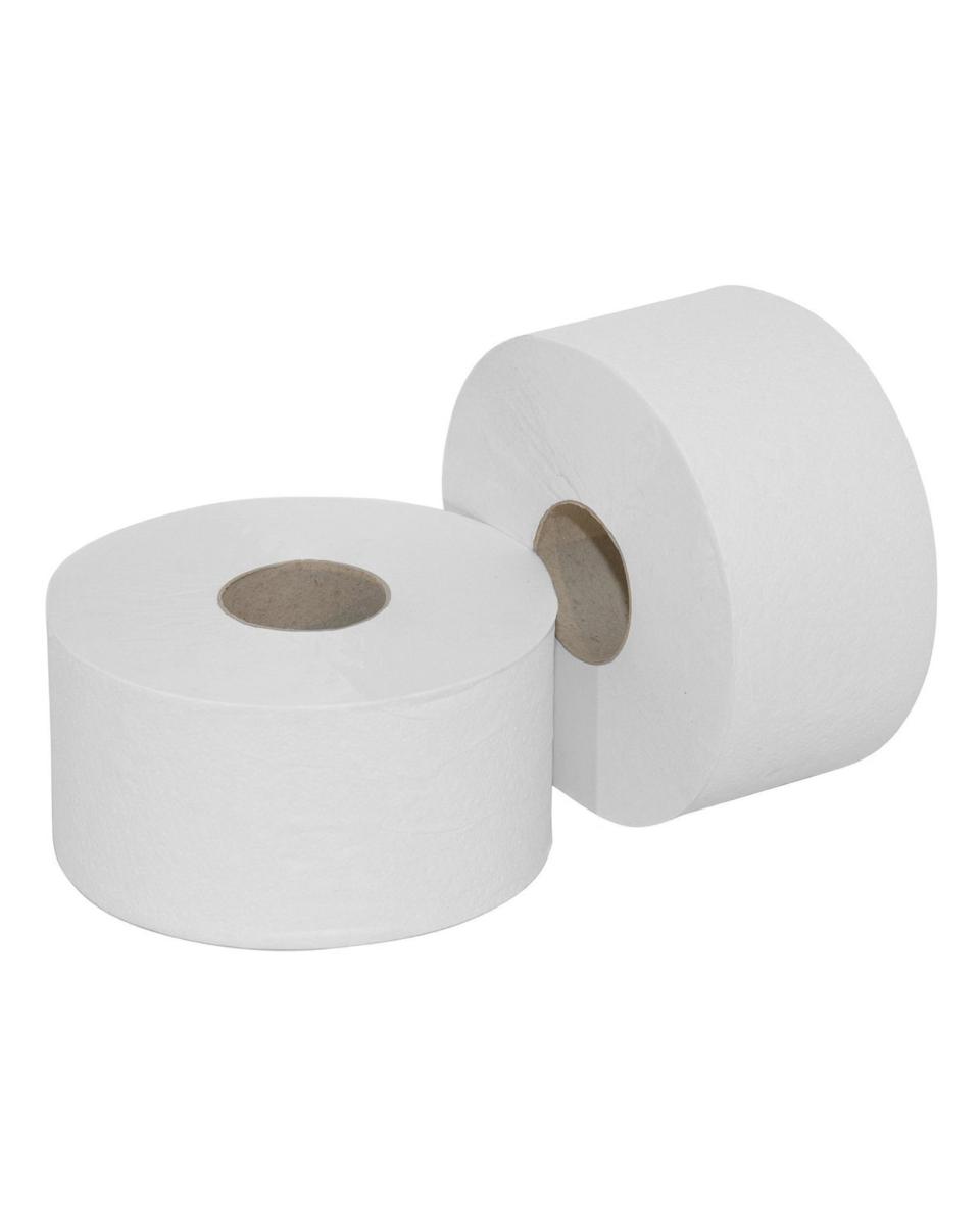Rouleau de papier toilette - MINI JUMBO - 2 couches - 12 pièces - 150 mètres - Euro Products - P50787