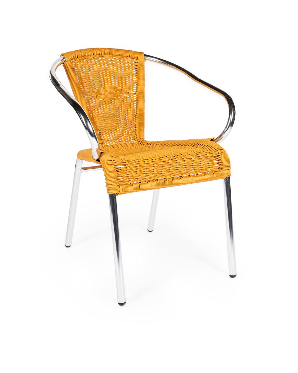 Chaise de terrasse - Cannet - Naturel - Aluminium - Promoline