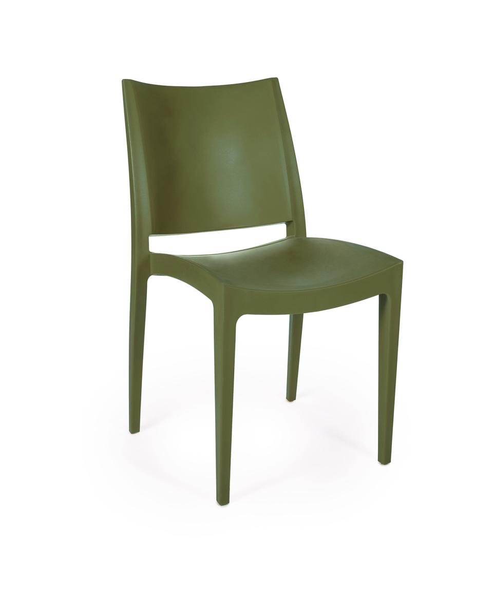 Chaise de patio - Lotus - Vert - Plastique - Promoline