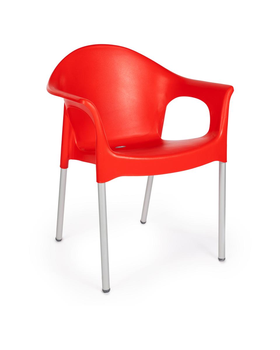 Chaise de terrasse - Zazi - Rouge - Promoline