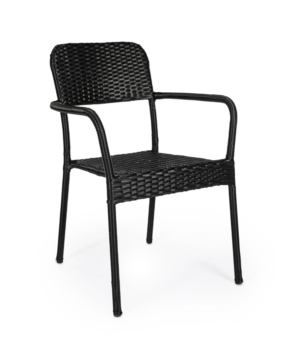 Chaise de terrasse - Clinton - Noir - Promoline