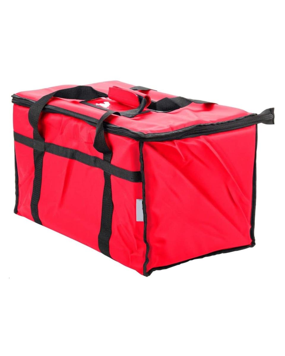 Sac Transport Alimentaire - 58 x 35 x 35 CM - Polyester - Rouge - Promoline