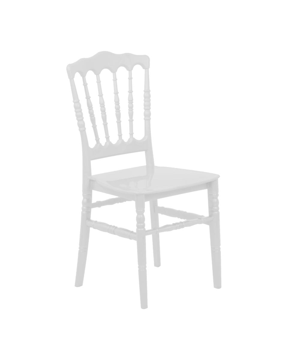 Chaise de restauration - Napoléon - Blanc - Promoline