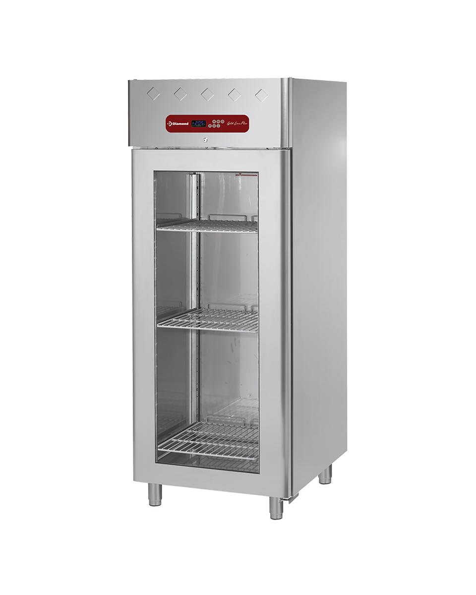 Réfrigérateur traiteur - 700 litres - 1 porte vitrée - GN 2/1 - H 202,5 x 75 x 82 CM - Inox