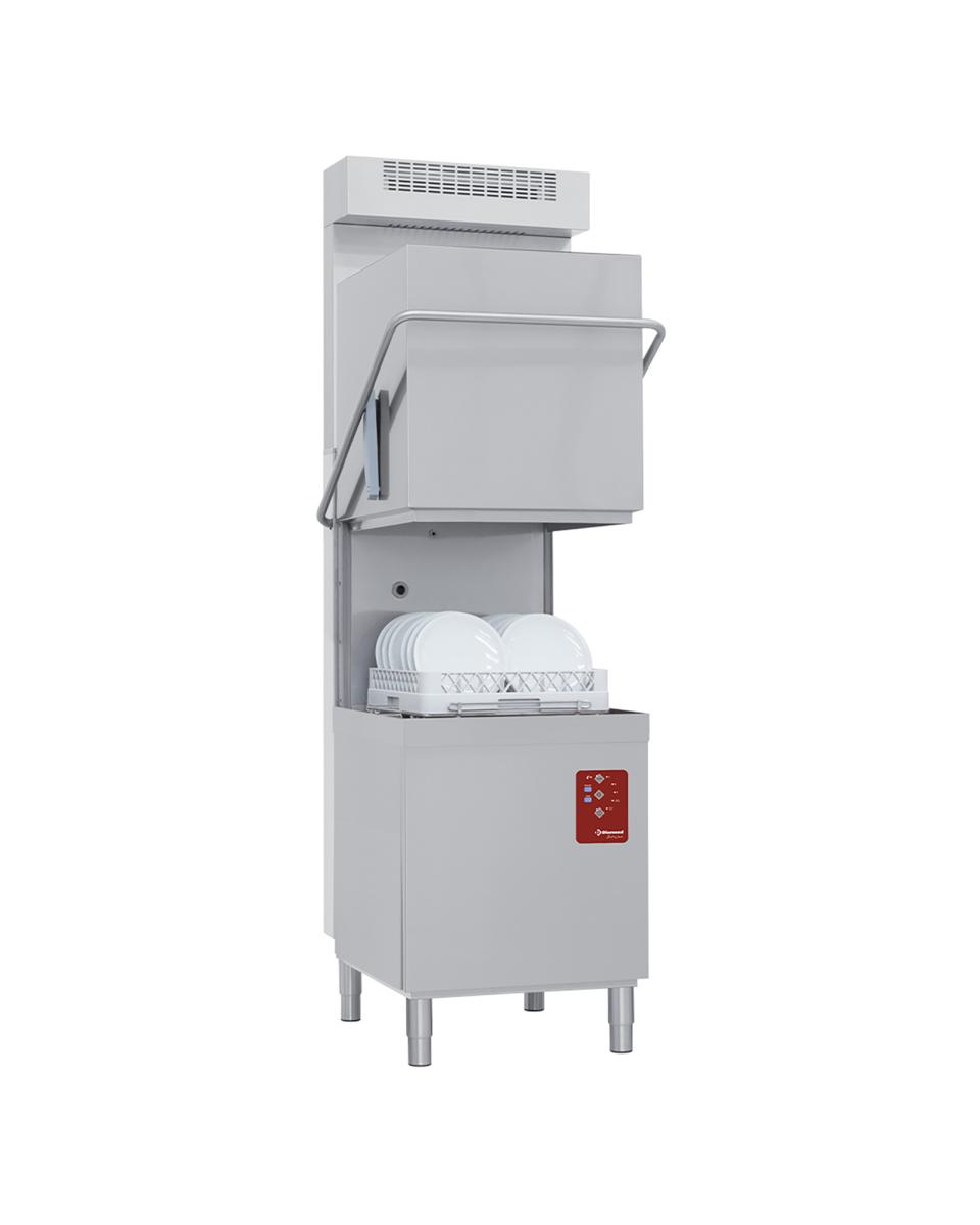 Modèle de lave-vaisselle à hotte - Panier 50 x 50 CM - Récupération de vapeur - Hygiène totale - Diamant - DCS9/6-RC