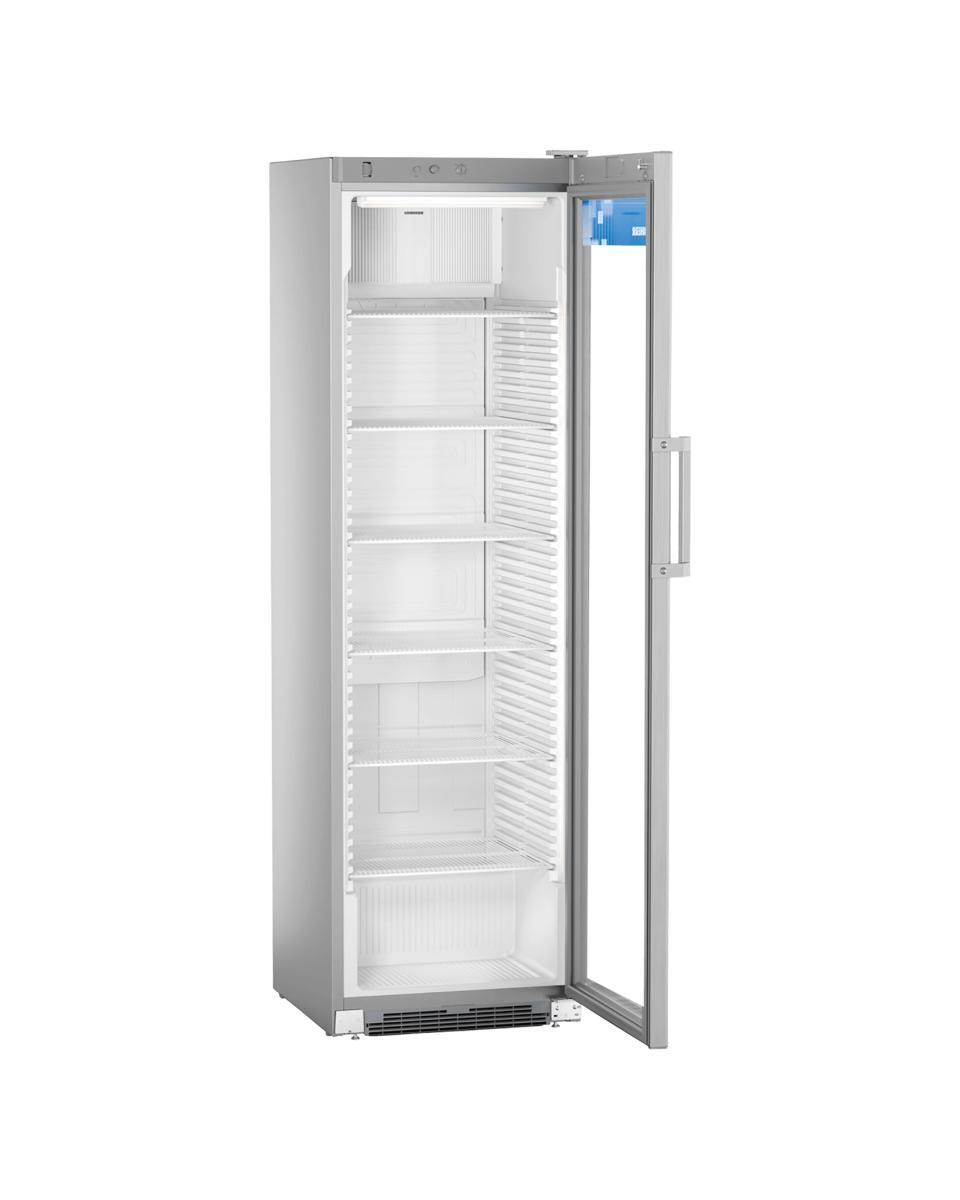 Réfrigérateur porte vitrée - Gris - 422 Litre - 1 porte - Liebherr - FKDv 4503-21