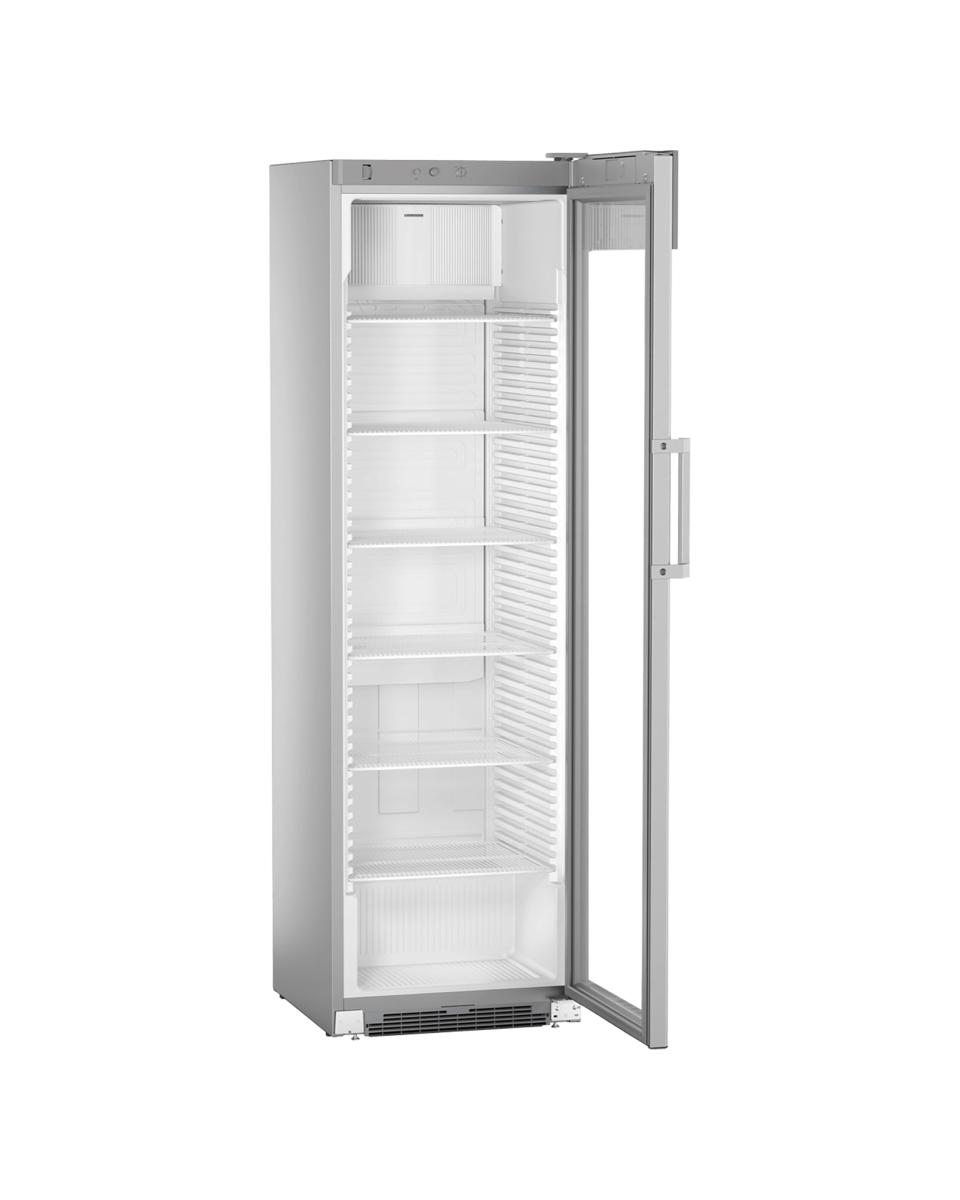Réfrigérateur porte vitrée - Gris - 422 Litre - 1 porte - Liebherr - FKDv 4513-21