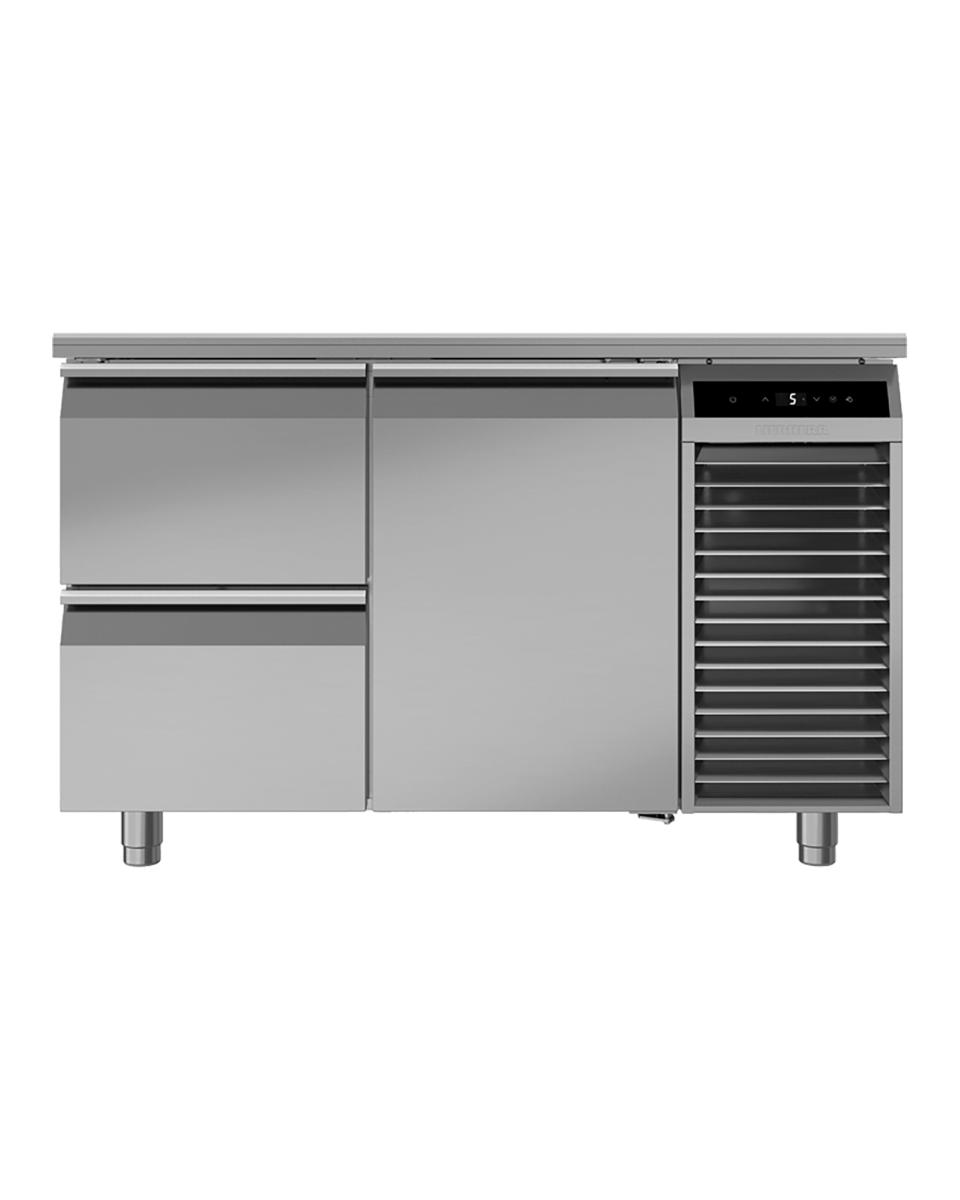 Etabli réfrigéré - 157 Litre - 1 portes - 2 tiroirs - Plan de travail inox - Liebherr - FRTSvg 7550-40/T01