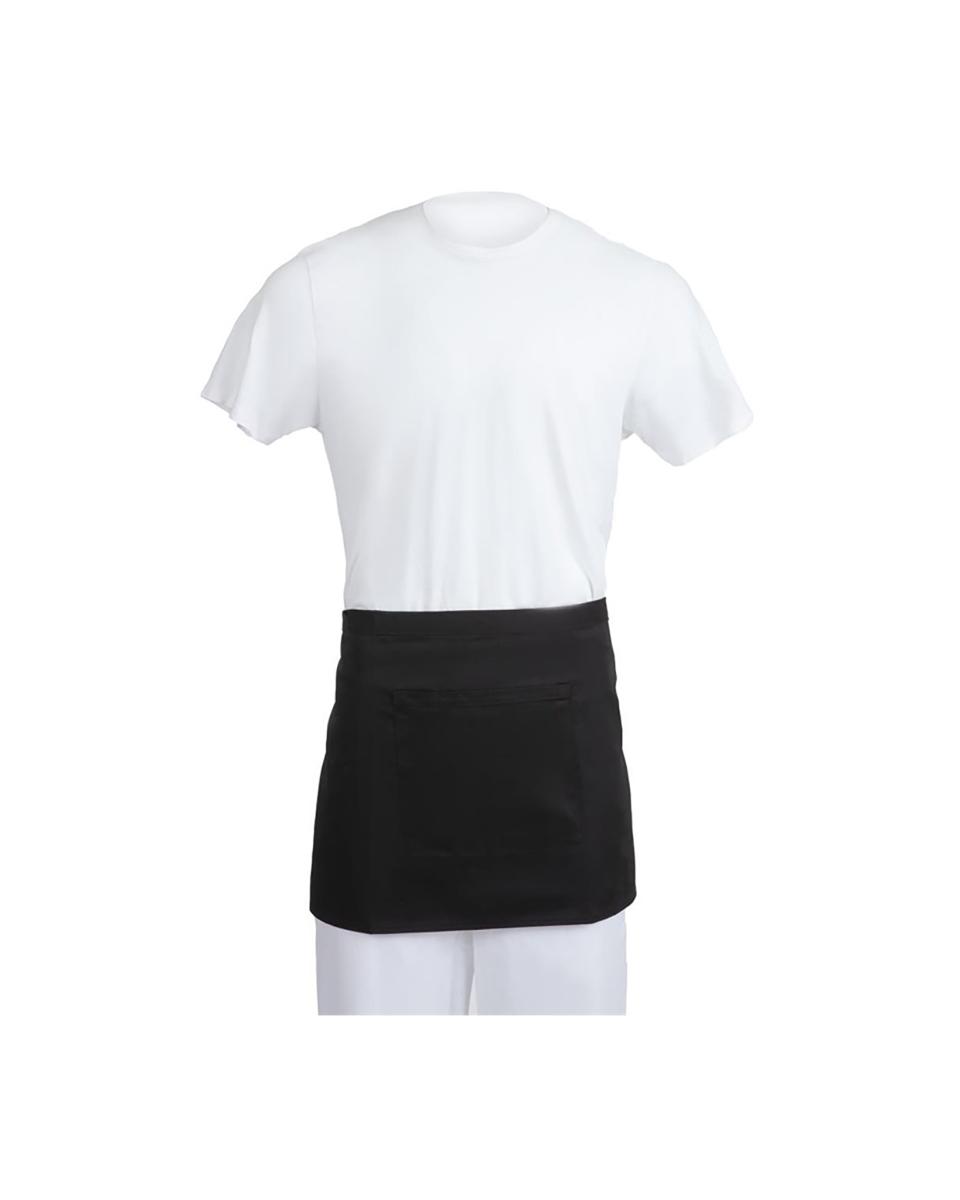 Tablier - Unisexe - Noir - 75 x 37,3 CM - Polycoton - Vêtements de Chefs Blancs - B131