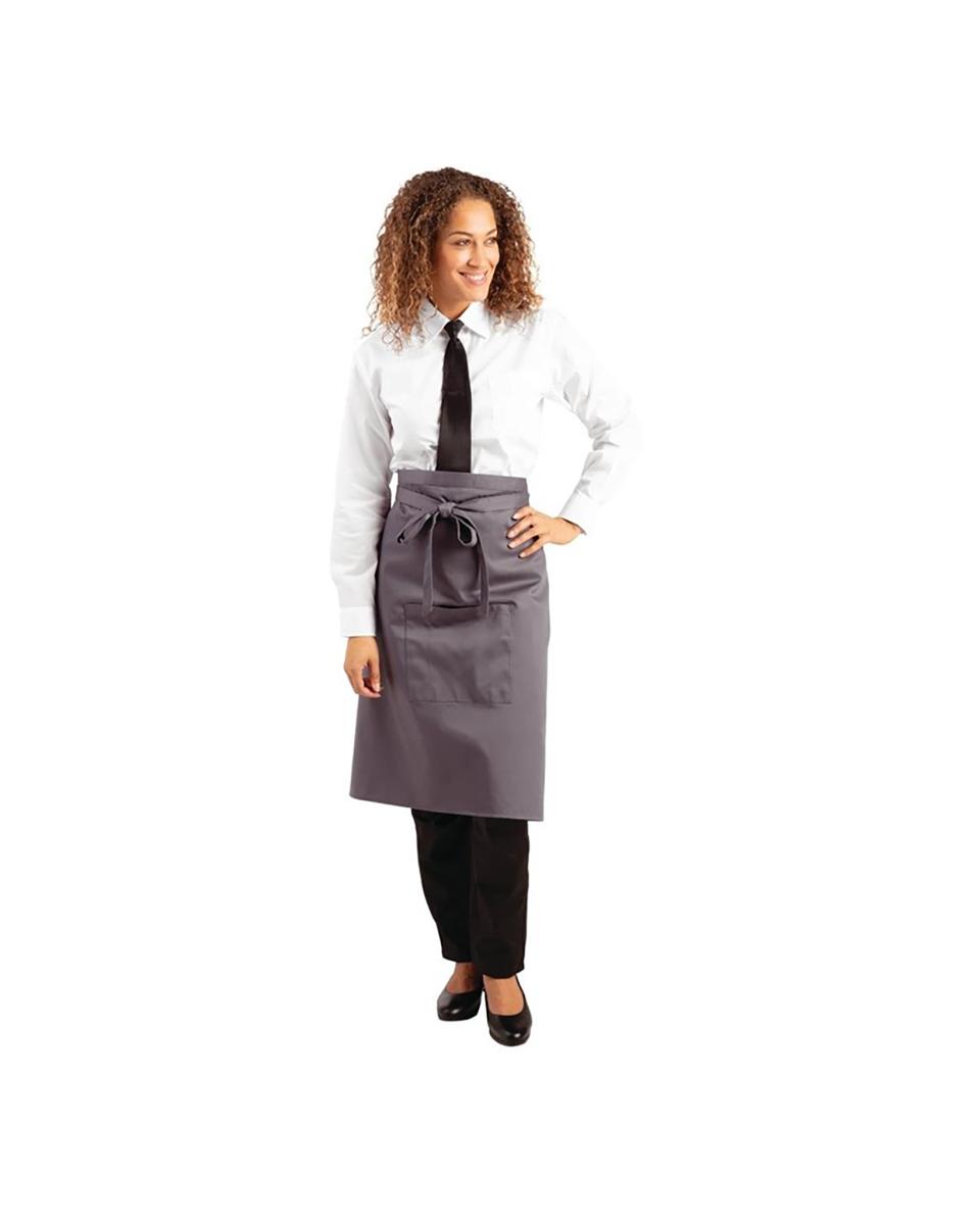 Tablier - Unisexe - Gris - 100 x 70 CM - Polyester/Coton - Vêtements de Chef Blancs - B158