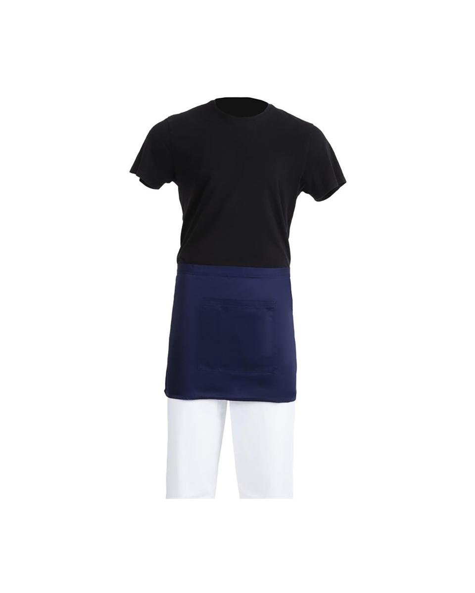 Tablier - Court - Unisexe - Bleu Foncé - 75 x 37,5 CM - Polyester/Coton - Vêtement Blancs Chefs - BB179