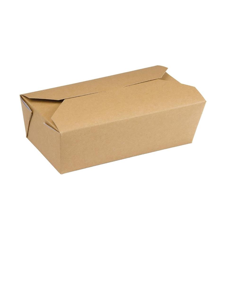 Boîtes alimentaires jetables - 1 023 Litre - 250 pièces - H 5,8 x 18,5 x 10,3 CM - Carton Kraft/Pe - Colpac - DM173