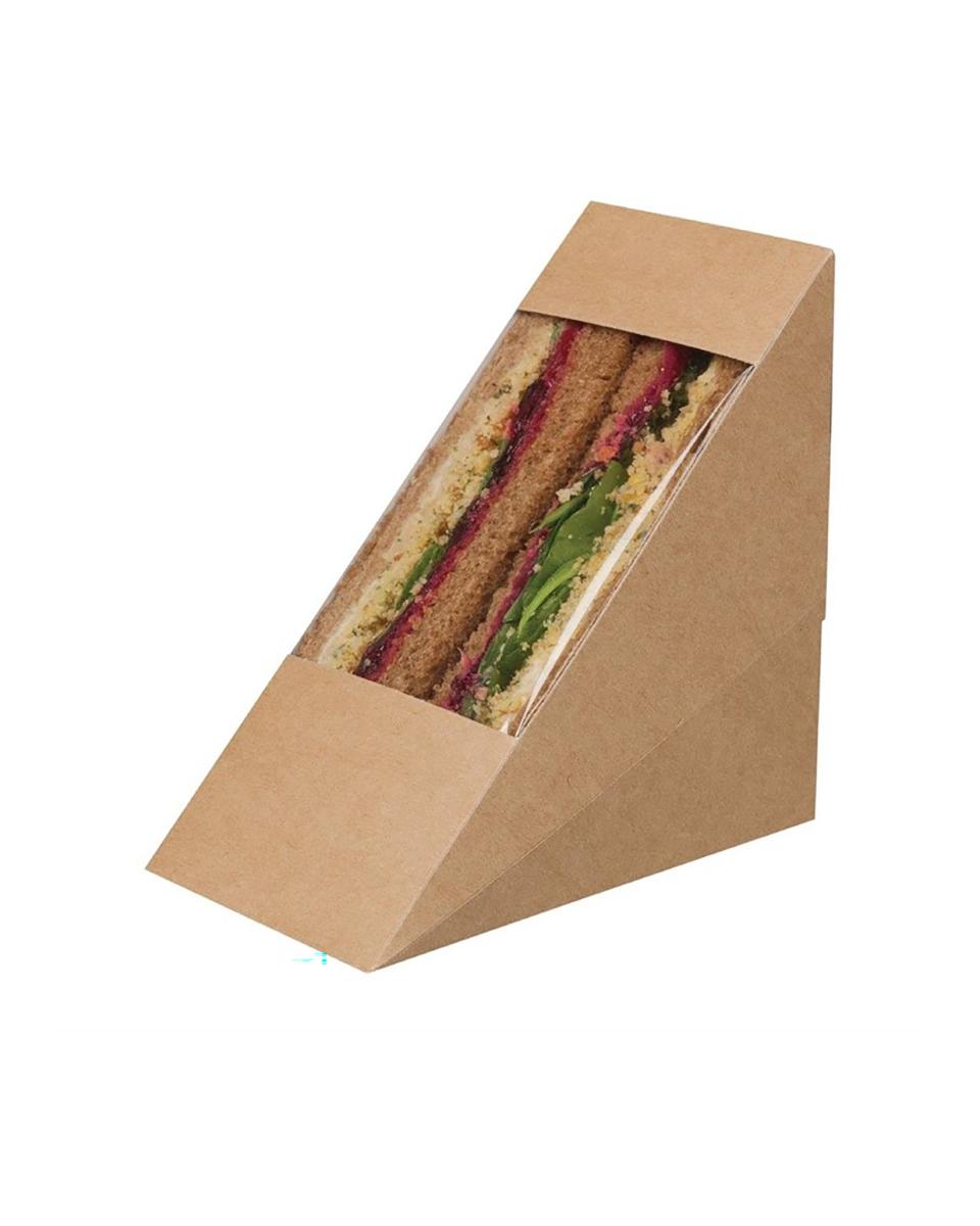 Boîtes à sandwich jetables - 500 pièces - H 12,3 x 7,2 x 12,3 CM - Colpac - FA390