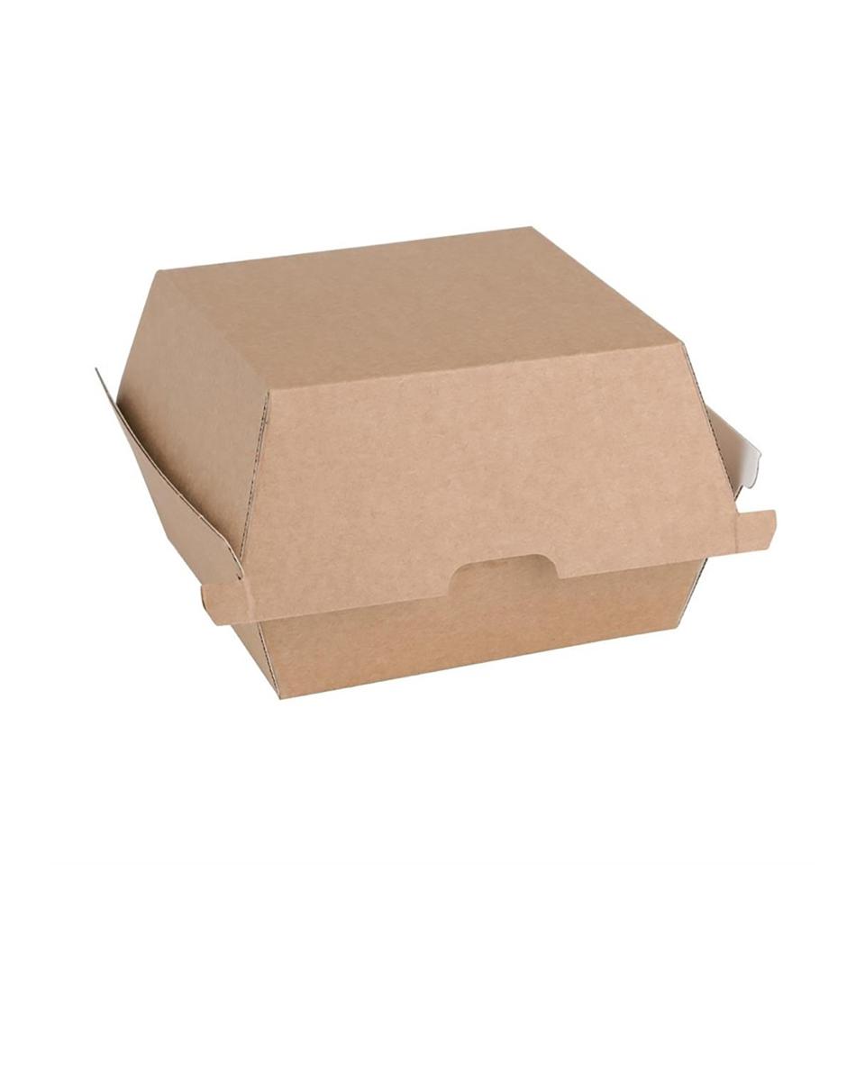 Boîtes à hamburger jetables - 200 pièces - H 8,5 x 10,5 x 10,5 CM - Vert Fiesta - FB664