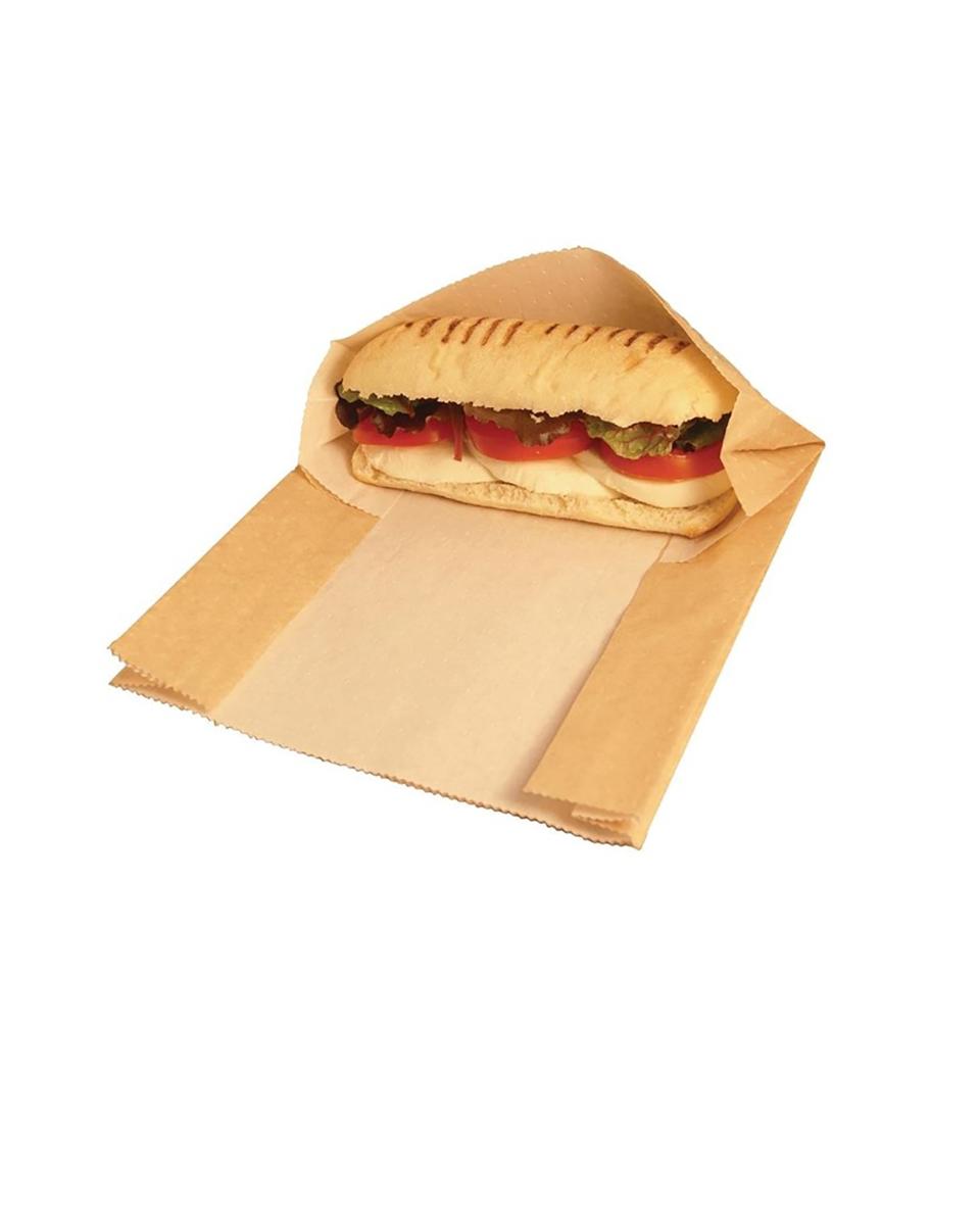 Sacs à panini jetables - 500 pièces - H 23 x 5,1 x 20,3 CM - Vegware - GH019