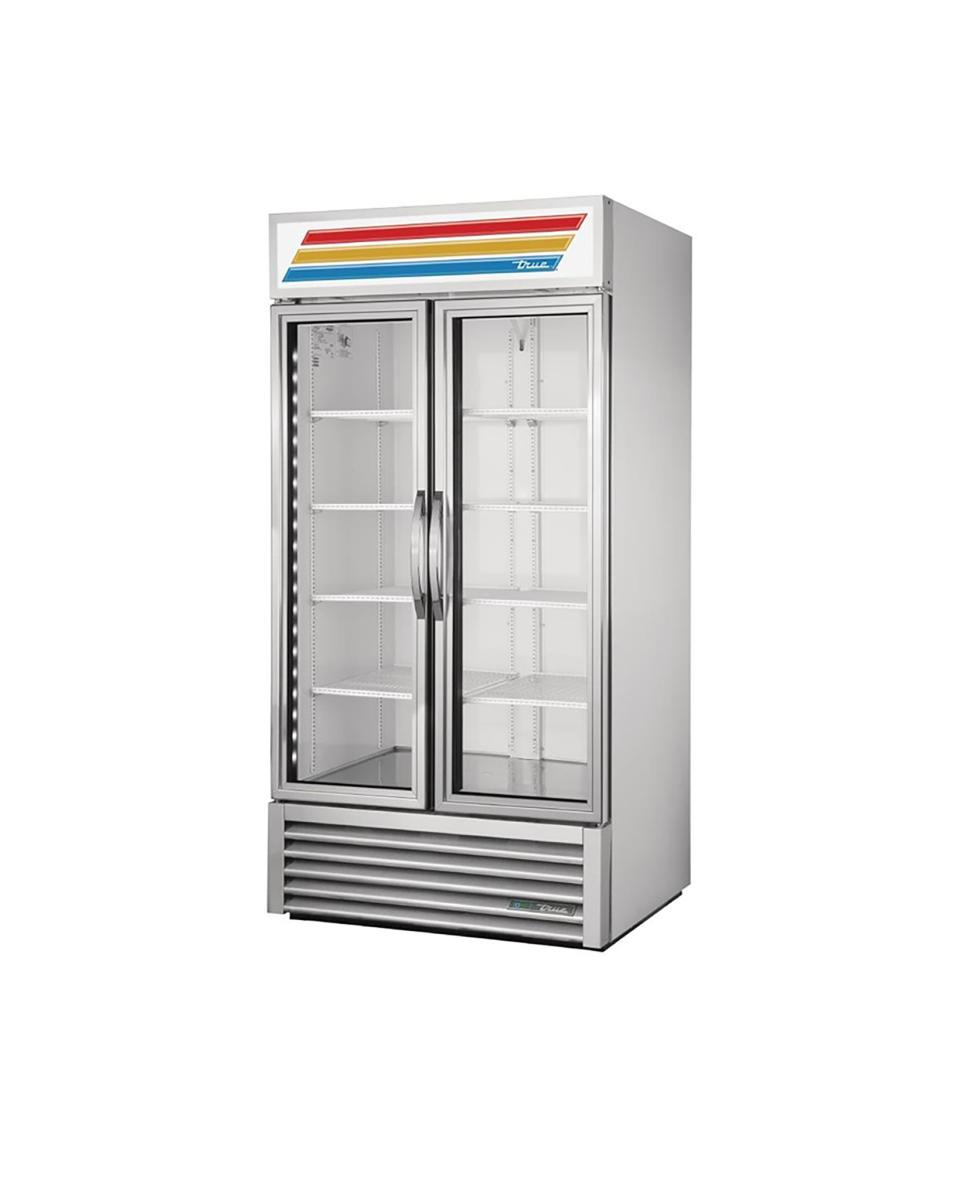 Réfrigérateur porte vitrée - 991 Litre - 2 portes - H 199,8 x 100,4 x 75,9 CM - 230 V - True - CW389