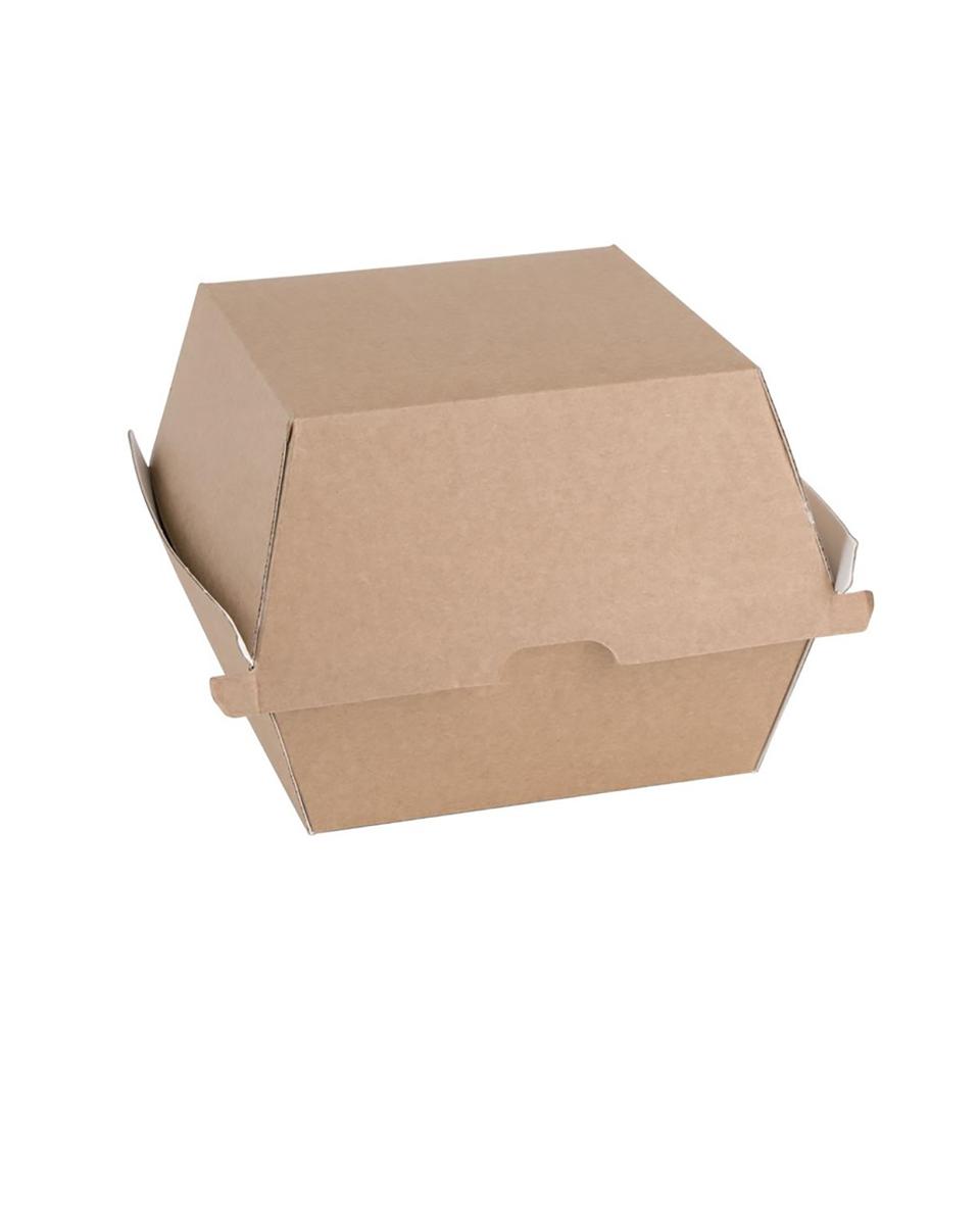 Boîtes à hamburger jetables - 150 pièces - H 10,8 x 11,2 x 11,2 CM - Vert Fiesta - FB665