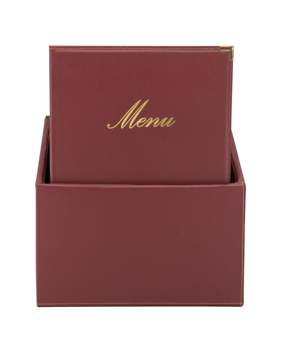 Boîte à menu - Classique - 20 pièces - H 35 x 28 x 19,8 CM - Rouge - Securit - MC-BOX-CRA4-WR