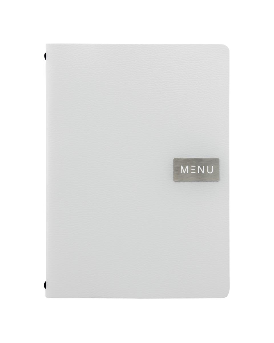 Carte de menu - Brut - A4 - H 33,2 x 24,6 x 0,5 CM - Blanc - Securit - MC-LRA4-RWWT