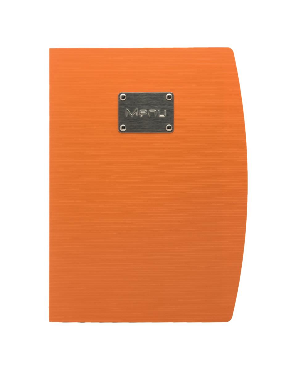 Dossier menu - Rio - 4 x A4 - H 34 x 25,5 x 1,8 CM - Orange - Securit - MC-RCA4-OR