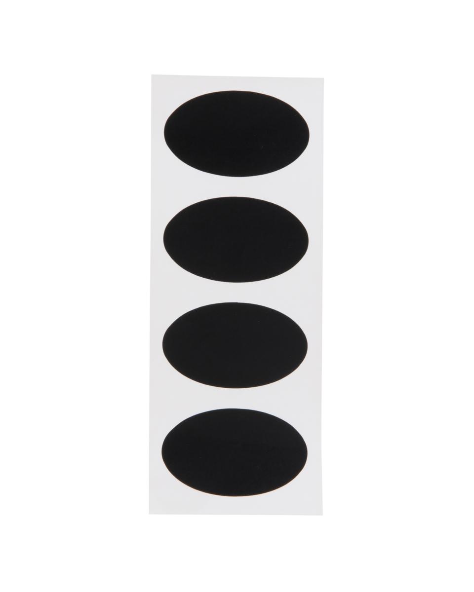 Tableau noir - Autocollant - Ovale - H 32 x 10,5 x 0,1 CM - Noir - Securit - CS-OVAL-8