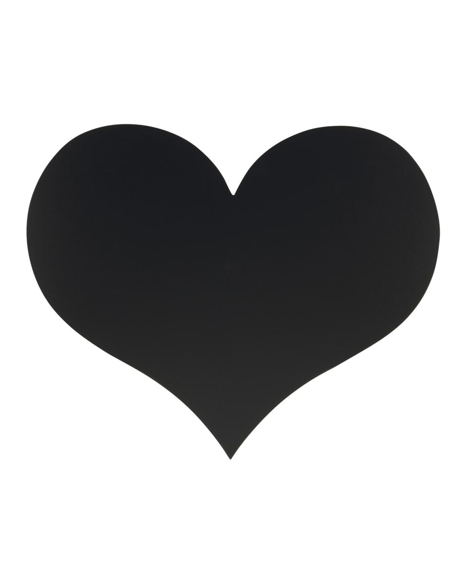 Tableau noir - Silhouette - Coeur - H 53 x 30 x 1,5 CM - Noir - Securit - FB-HEART