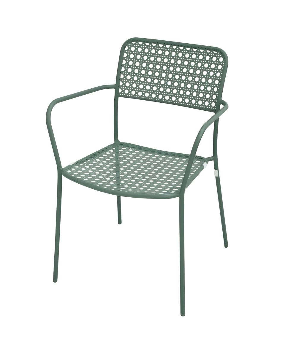 Chaise de terrasse Toscane - Acier vert - Promoline
