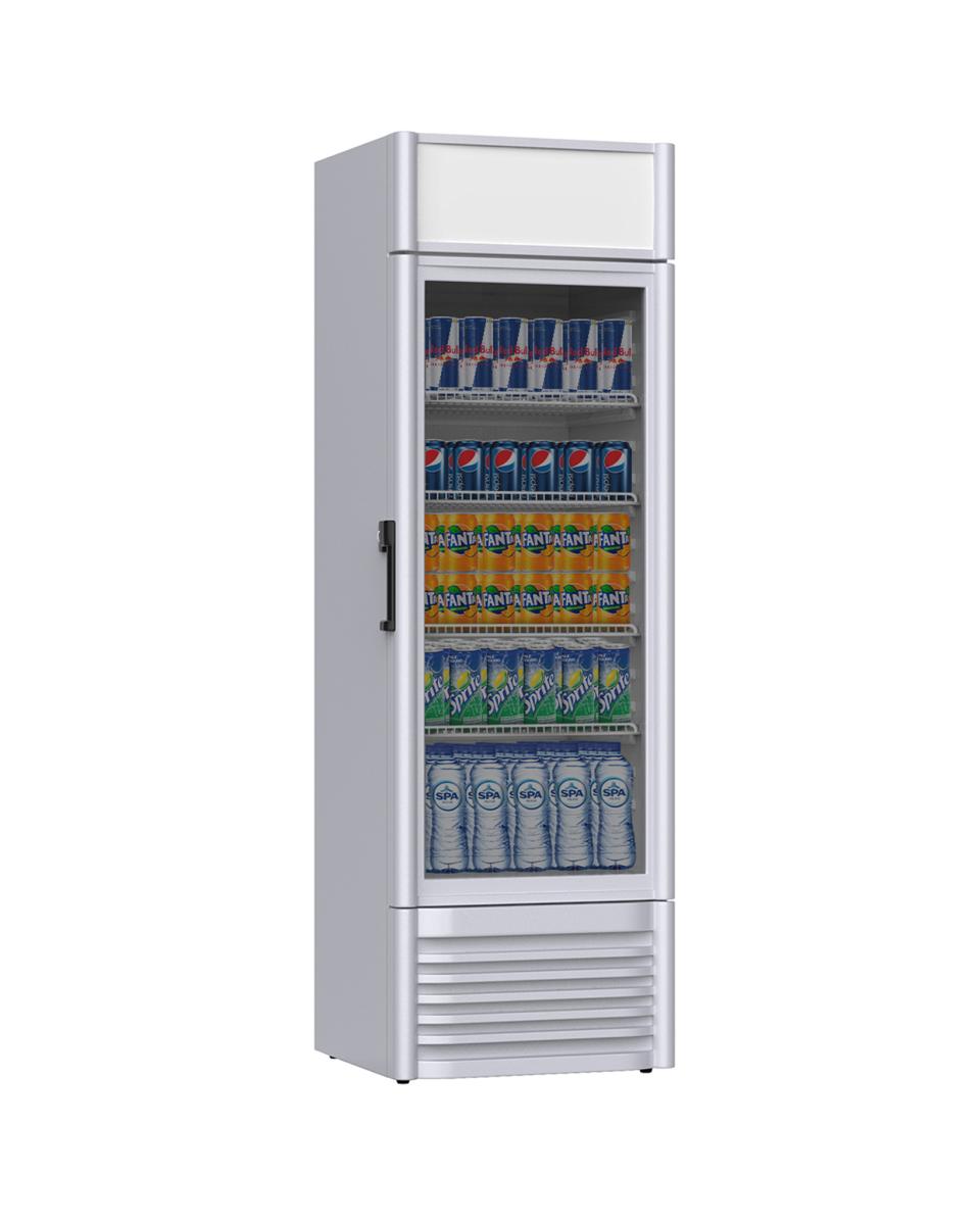 Réfrigérateur porte vitrée - 420 litres - 1 porte - Promoline