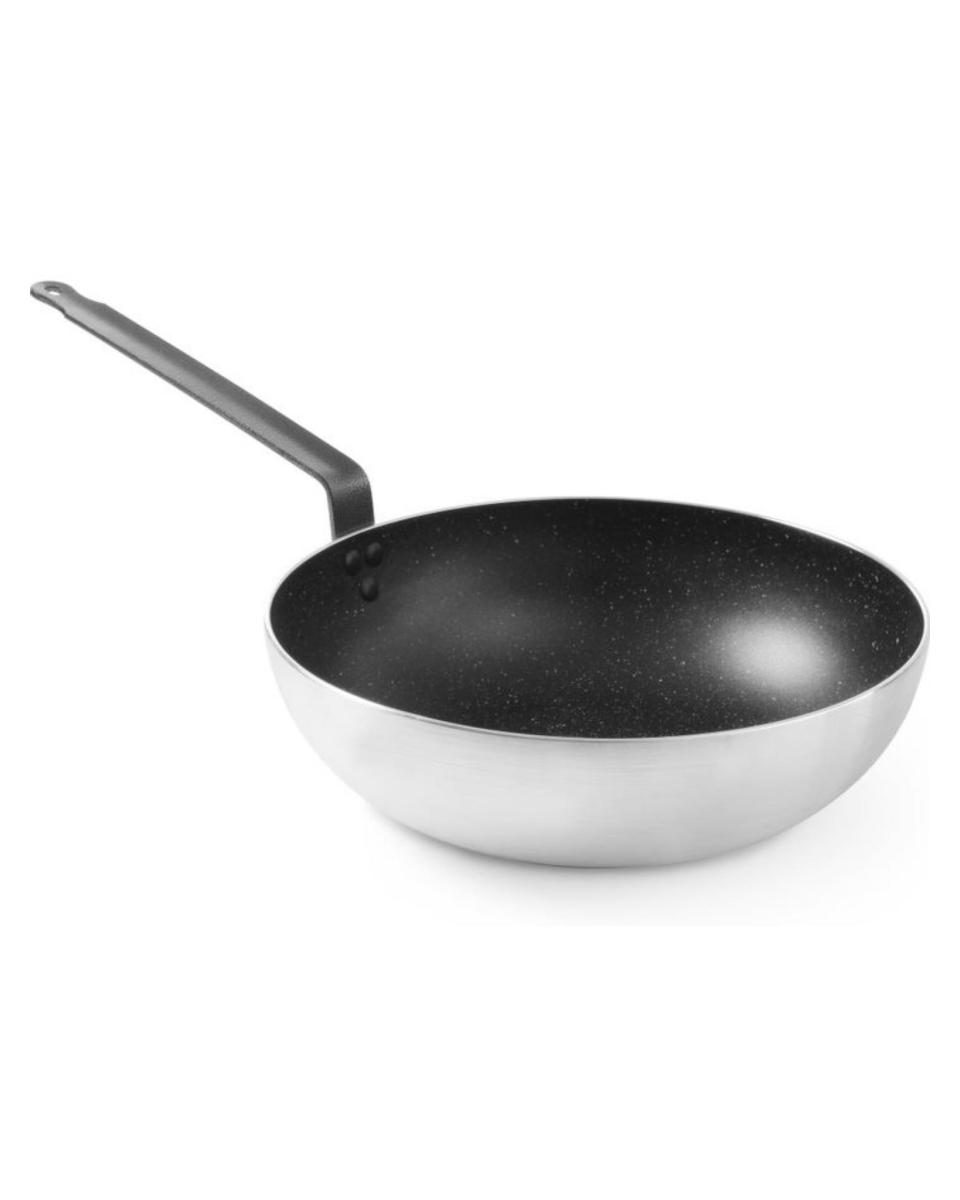 Poêle wok - Aluminium - Ø32 cm - Hendi - Marbre - Professionnel - 627747