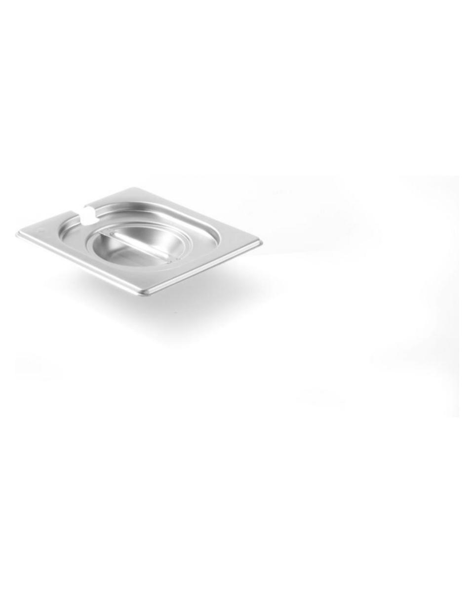 Couvercle Gastronorm - 1/6 GN - Inox - Cuillère - Kitchen Line - Hendi - 806968