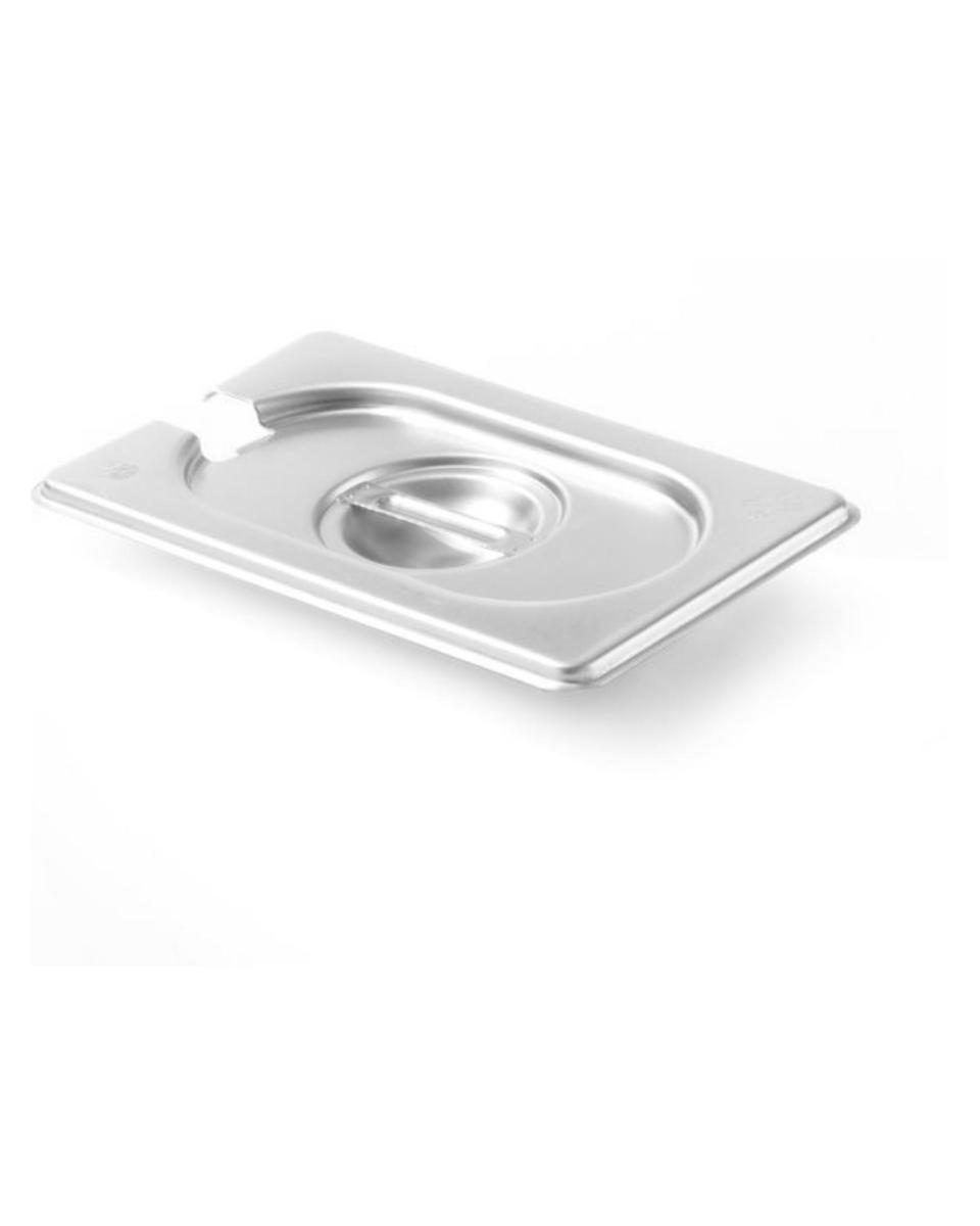 Couvercle Gastronorm - 1/9 GN - Inox - Cuillère - Kitchen Line - Hendi - 806975